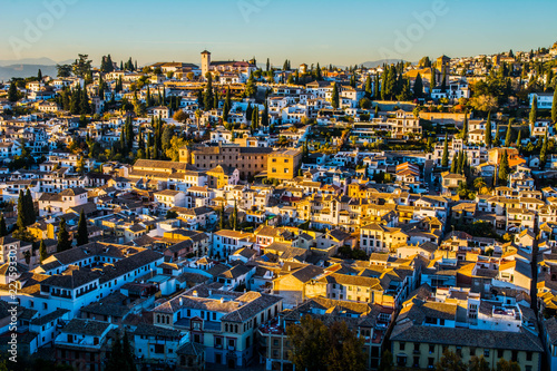 city view from Alhambra Palace