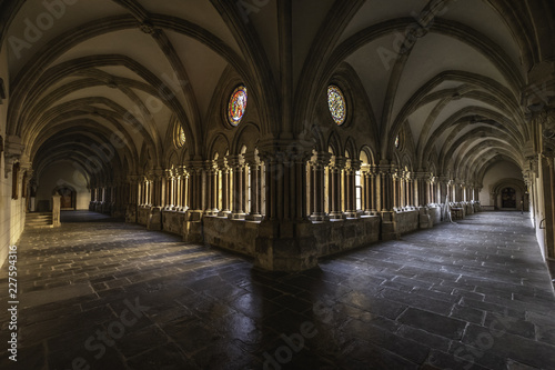Cloister in Stift Lilienfeld, Cistercian monastery in Lower Austria, Austria