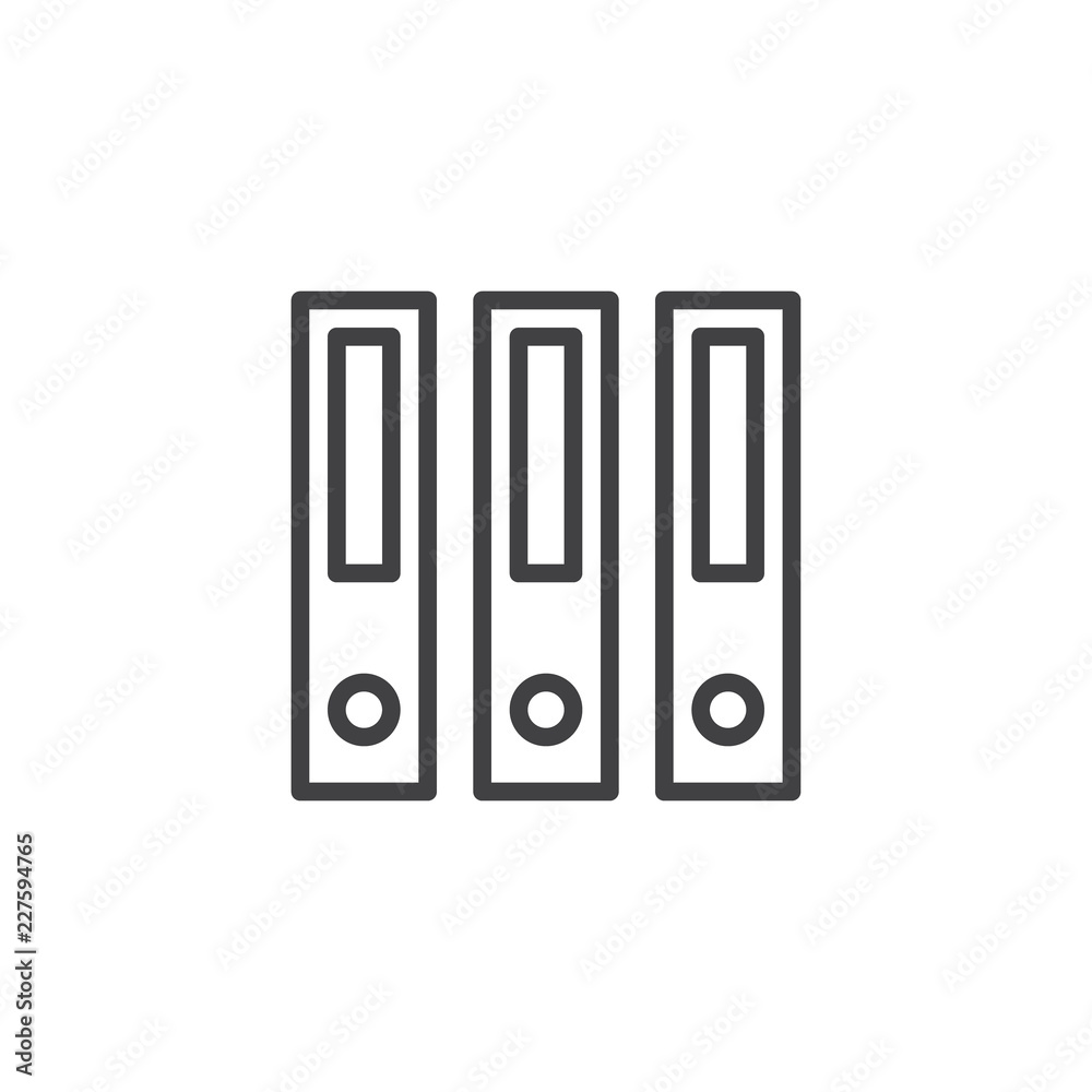 Ring binder Archive outline icon. linear style sign for mobile concept and web design. Office file folders simple line vector icon. Symbol, logo illustration. Pixel perfect vector graphics Ring binder Archive outline icon. linear style sign for mobile concept and web design. Office file folders simple line vector icon. Symbol, logo illustration. Pixel perfect vector graphics