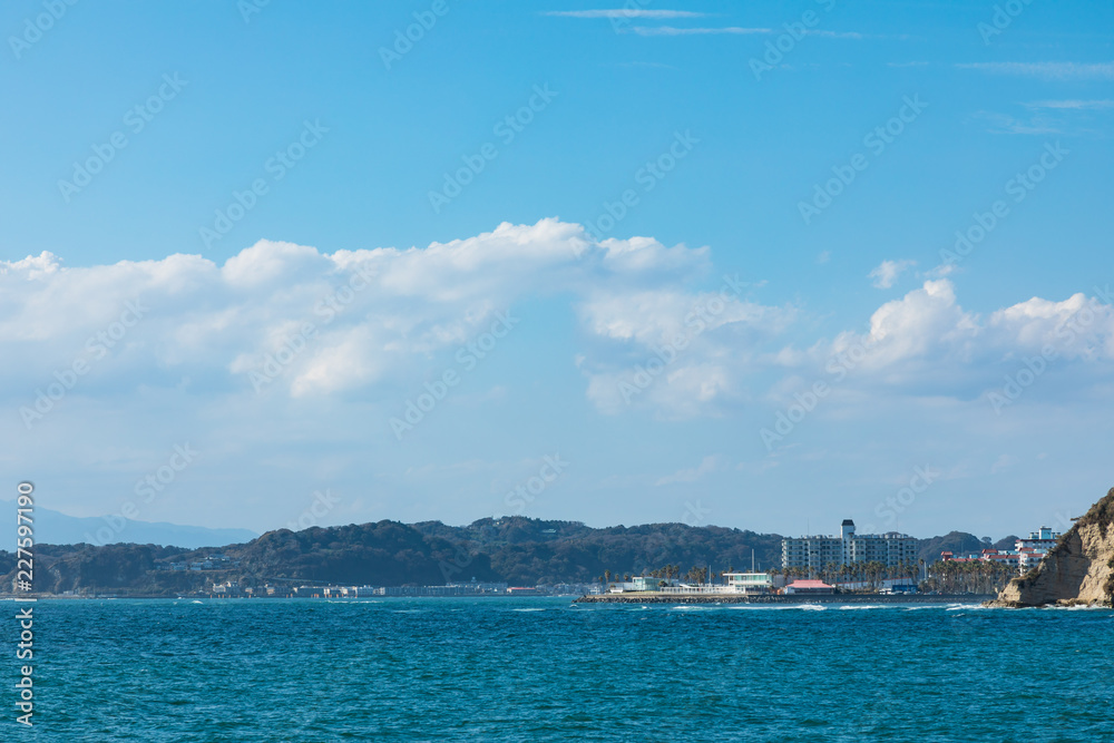 (神奈川県ｰ風景)葉山港から見る逗子マリーナ側風景３