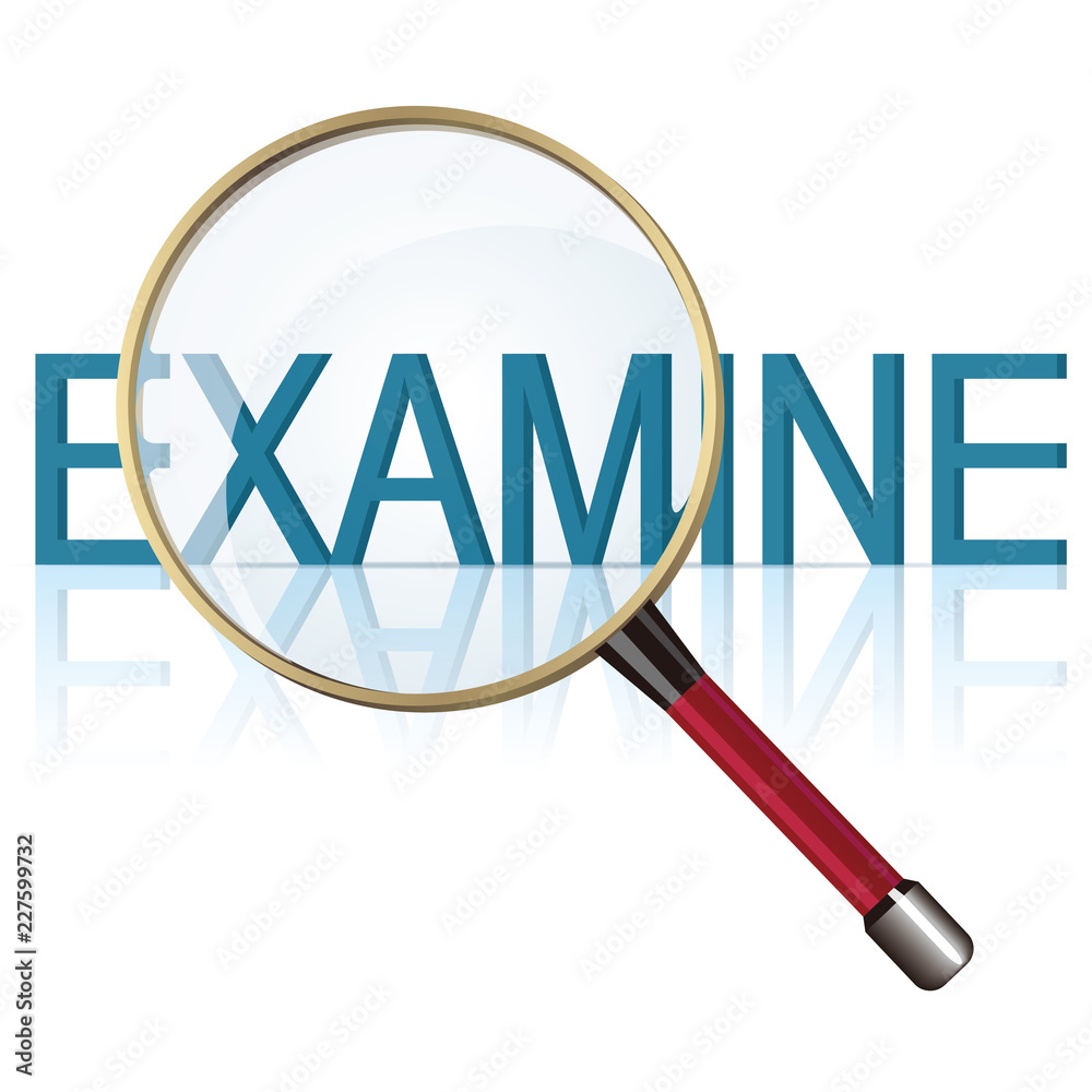 The letter design of the examine. Isolated on white background. The letter design of the examine. Isolated on white background.