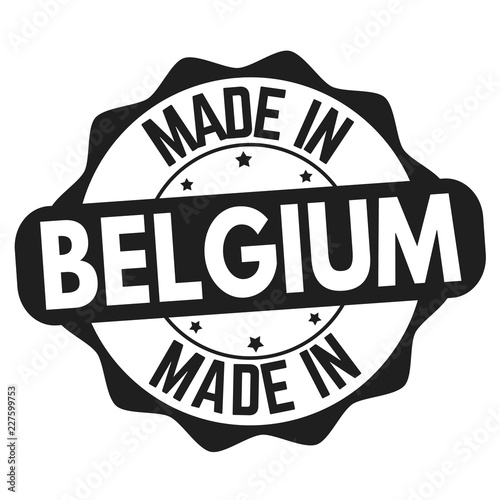 Made in Belgium sign or stamp