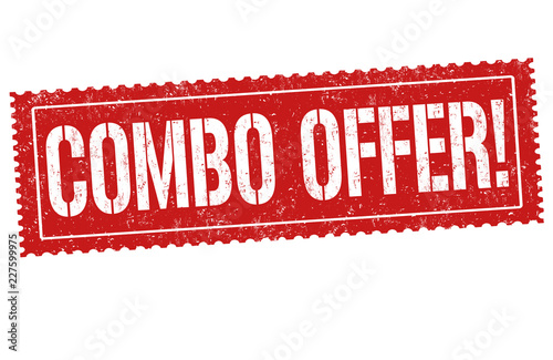 Combo offer sign or stamp