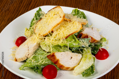 Caesar salad with chicken