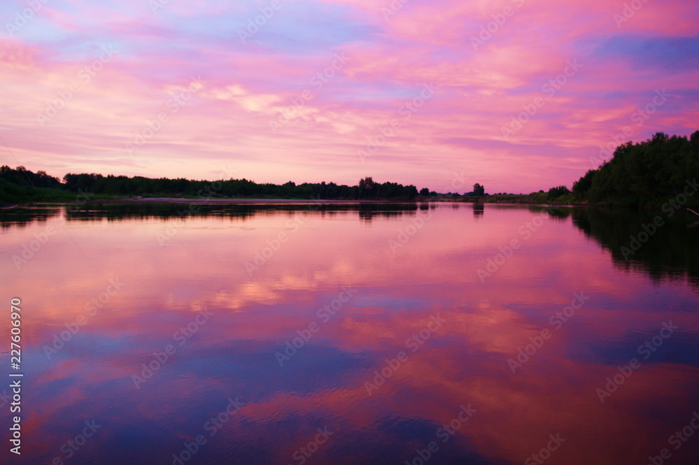 before sunrise on the Akhtuba river before sunrise on the Akhtuba river