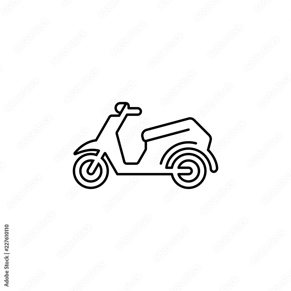 Fototapeta premium Retro motorcycle icon.