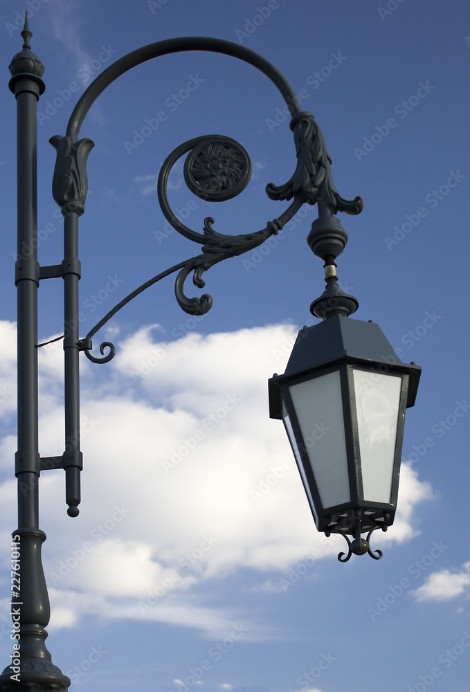 One street vintage city lamp or lantern