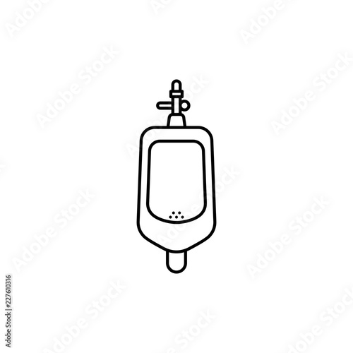 Toilet men urinal icon. photo