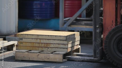 Forklift at work