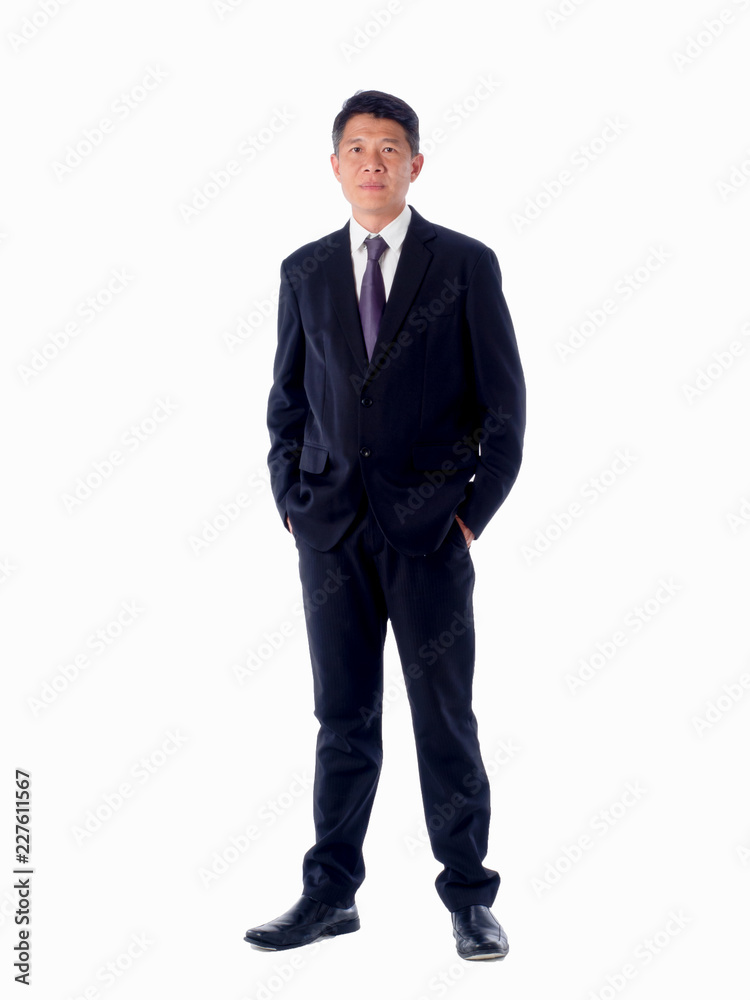 smiling asia businessman standing on white background isolated smiling asia businessman standing on white background isolated