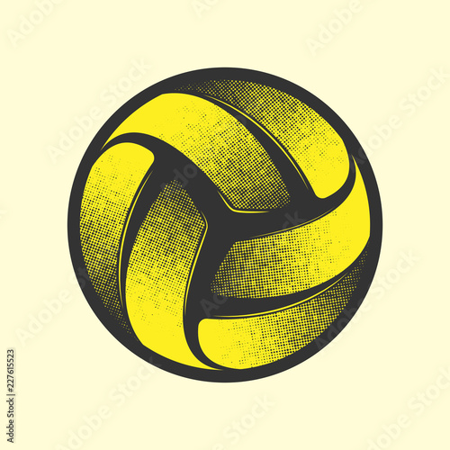 Volleyball yellow symbol