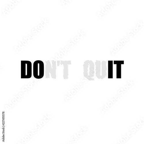 White text slogan