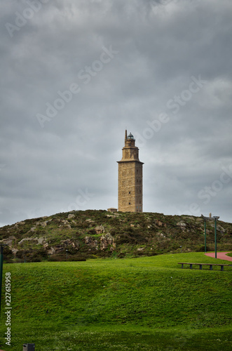 The Tower of Hercules, is an ancient Roman lighthouse near the city of A Coruña, in the North of Spain © Marta P. (Milacroft)