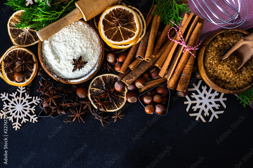 Christmas cooking concept Christmas cooking concept