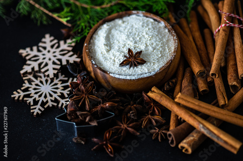 Christmas cooking concept