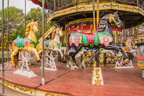 carousel with horses