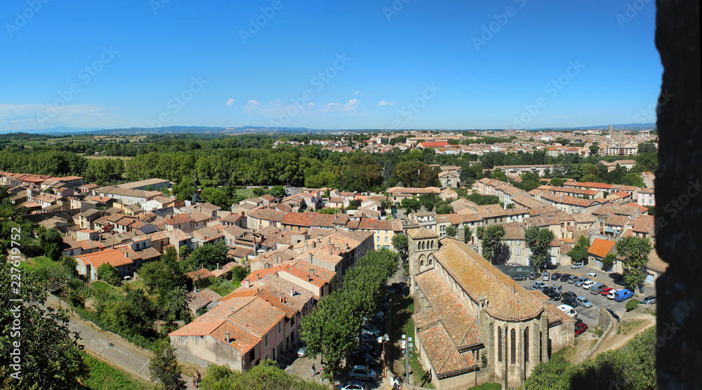 panorama depuis les murailles de Carcassonne