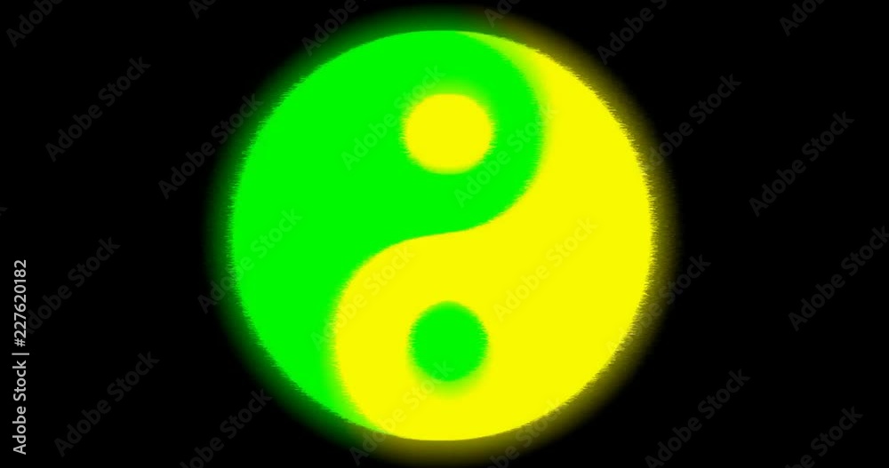 Animation of a multi-colored and flashing symbol of balance (yin yang) Animation of a multi-colored and flashing symbol of balance (yin yang)