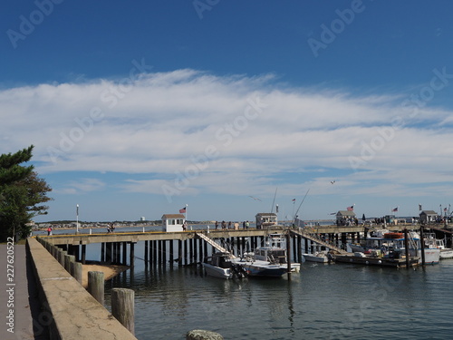 Bootsstege in Provincetown, Massachusetts © michellemilker