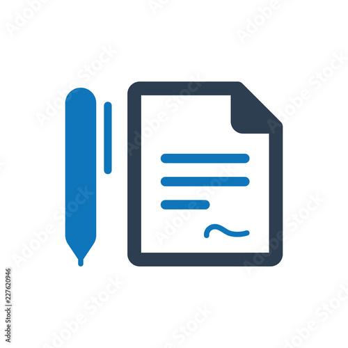 Business contract icon