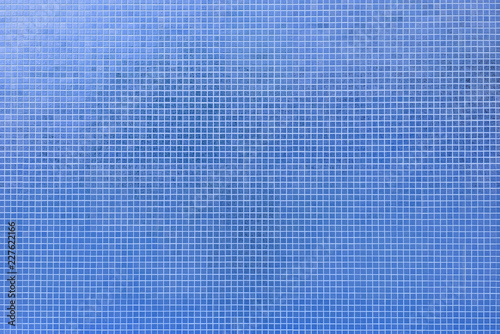 background of blue mosaic ceramic tile wall texture
