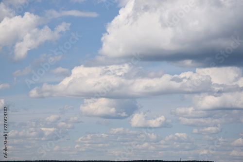 clouds over the sea