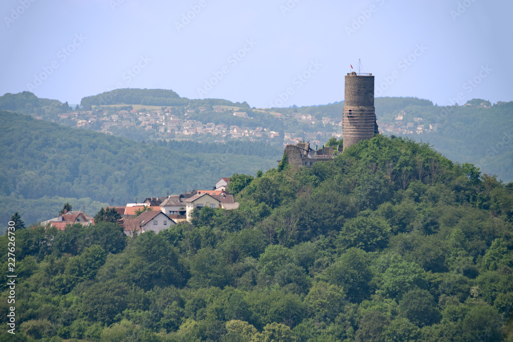 Burg Vetzberg, Landkreis Gießen, Hessen, Deutschland
