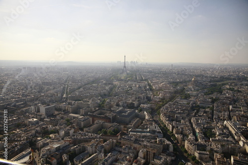 view of the quarters of Paris from the Montparnasse tower