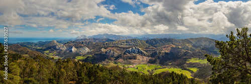 Fotografie North Spain landscape panorama