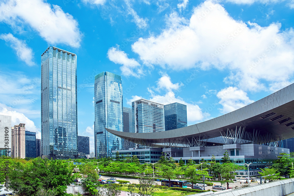 CBD building around Shenzhen Civic Center CBD building around Shenzhen Civic Center