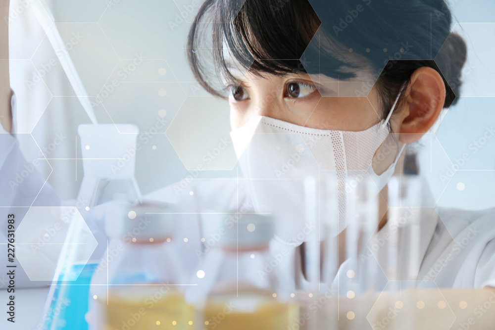 実験する研究者 実験する研究者