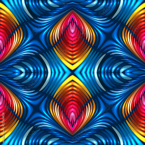 Seamless 3d Colorful abstract background © Derya Cakirsoy