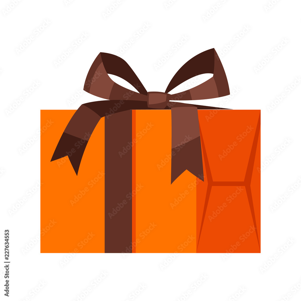 Illustration of colorful gift box. Illustration of colorful gift box.