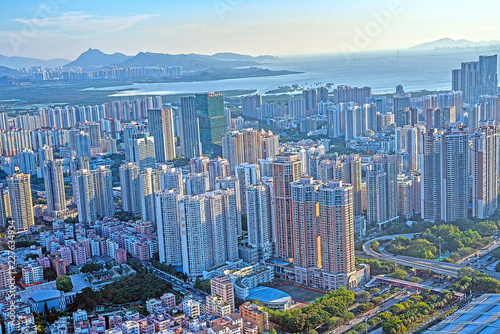 Intensive real estate development in downtown Shenzhen