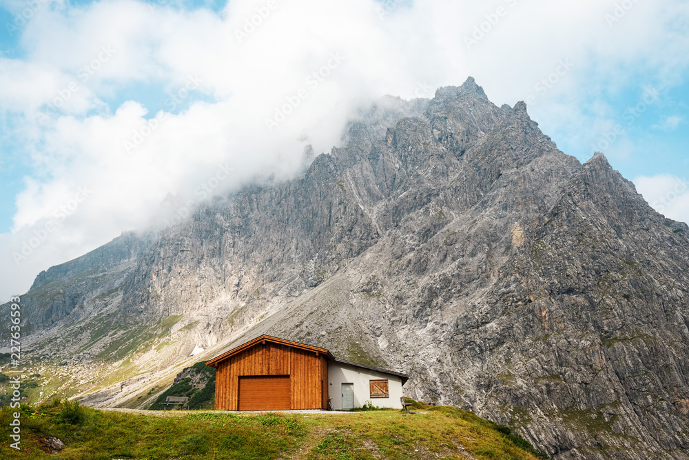 Luenersee in the the Raetikon Mountains, Brandnertal, Vorarlberg, Austria