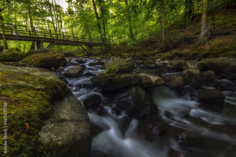 Fluss durch den Wald in Deutschland bei NRW Fluss durch den Wald in Deutschland bei NRW