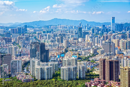 Canvas Print Shenzhen Nanshan District City Scenery Skyline/City Intensive Building