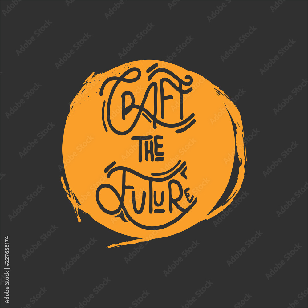 Fototapeta premium Hand drawn lettering isolated on background