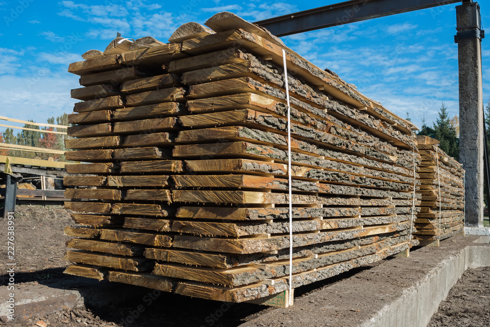 folded raw boards in the woodworking industry, ready for loading onto vehicles folded raw boards in the woodworking industry, ready for loading onto vehicles
