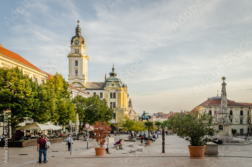 Cityscape on main city Square of Pecs - Hungary