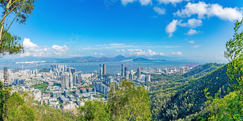 Shenzhen Bay Shekou Cruise Center Coastal Panorama / Shenzhen Hong Kong panoramic view © Lili.Q