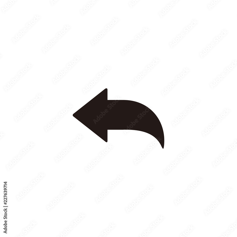 Left arrow icon vector Left arrow icon vector