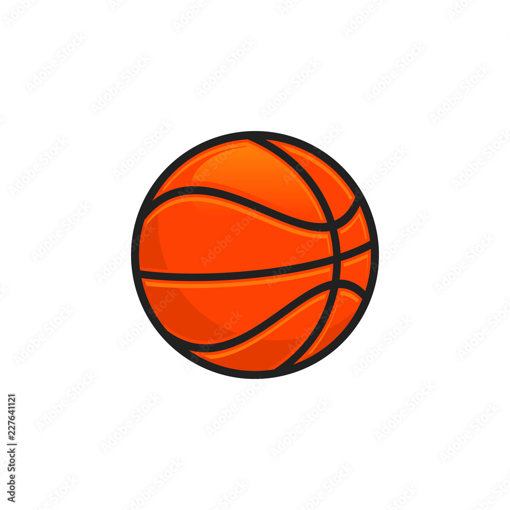 Basketball ball icon vector