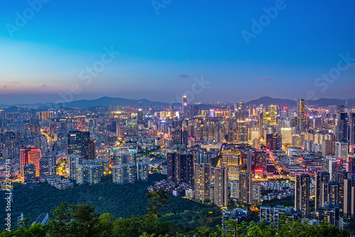 Wallpaper Mural Shenzhen city night scenery Torontodigital.ca