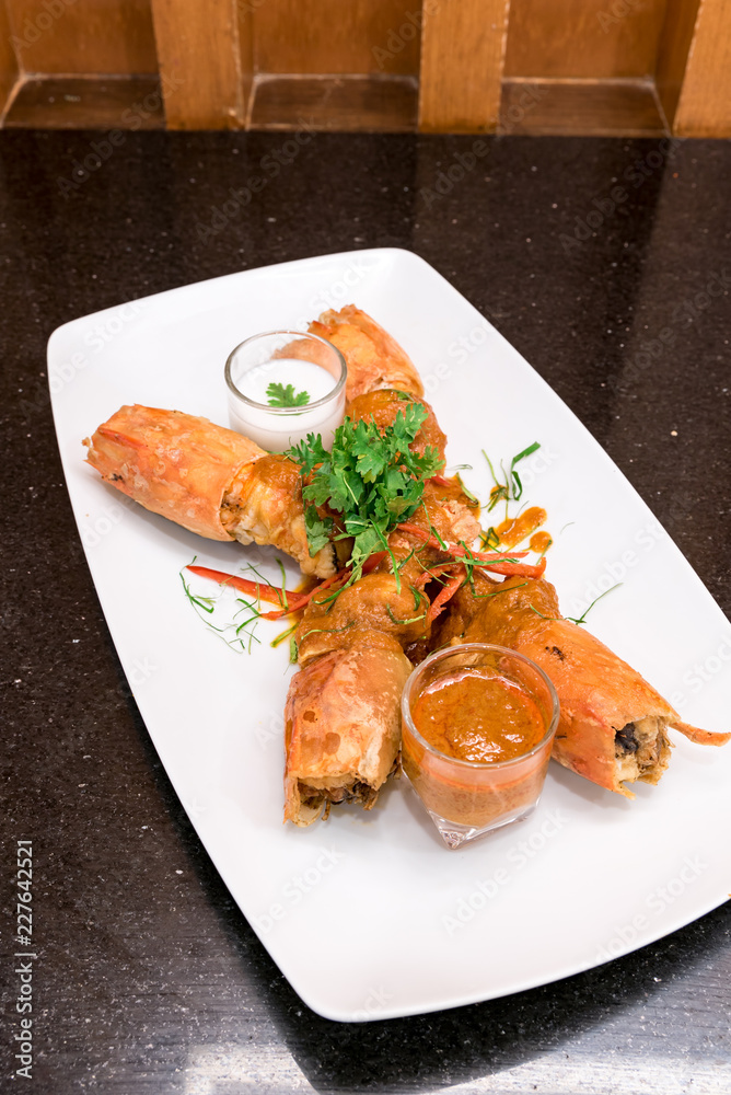 Fried Tiger River Prawn Red Curry Paste Chu Chee Kung Fried Tiger River Prawn Red Curry Paste Chu Chee Kung