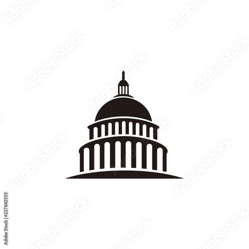 Capitol building logo template photo