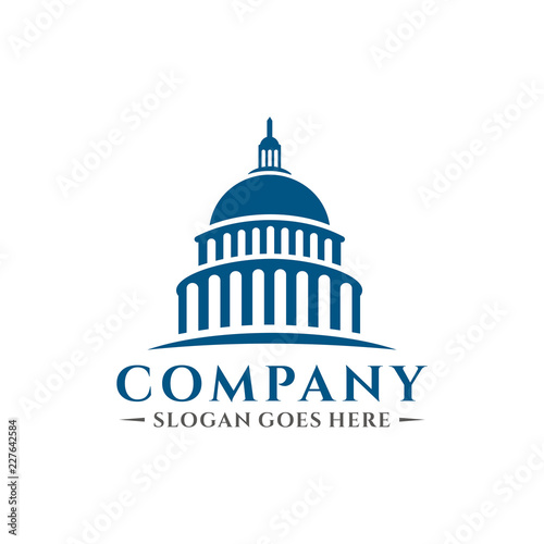Capitol building logo template