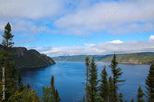 Stunning view on the Saguenay Fjord National Park  photo