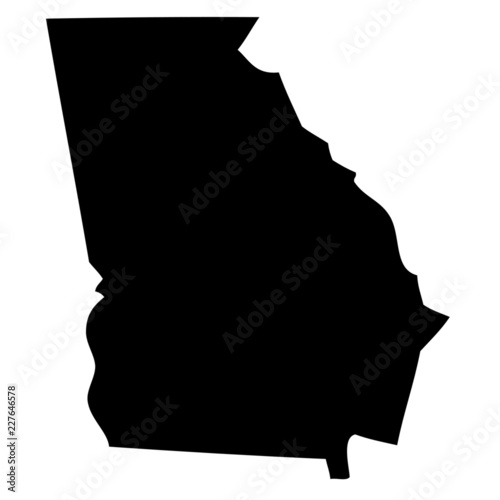 Georgia - map state of USA photo