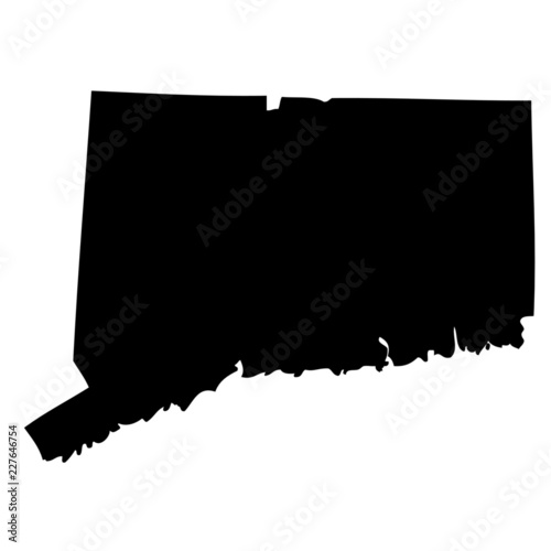 Connecticut - map state of USA